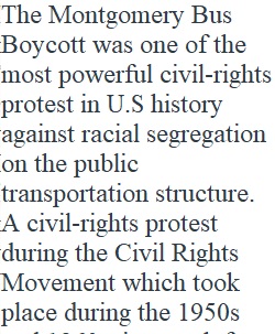 Montogomery Bus Boycott and Liberation Theology